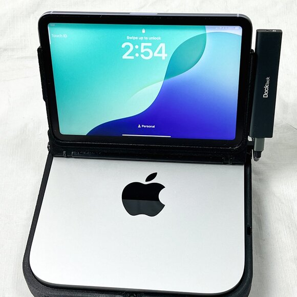Portable All-in-One Carrying Case for Mac Mini M1/M2 & iPad Mini 6 Gen - Black - Picture 9 of 10